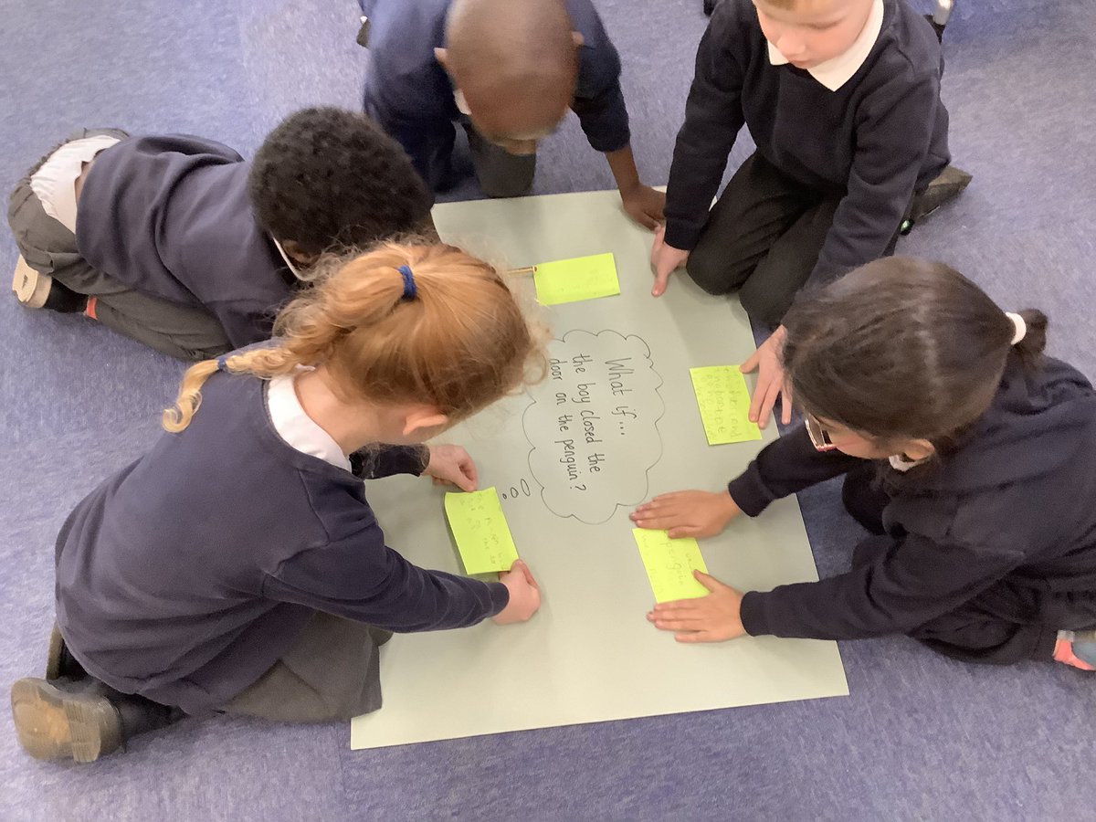 PindersPrimary's tweet photo. Today in Read and Respond the children in Year 1 used their prediction skills to predict what might have happened in the story ‘Lost and Found’ if… #PPReading https://t.co/3Nkpo6Kp6M