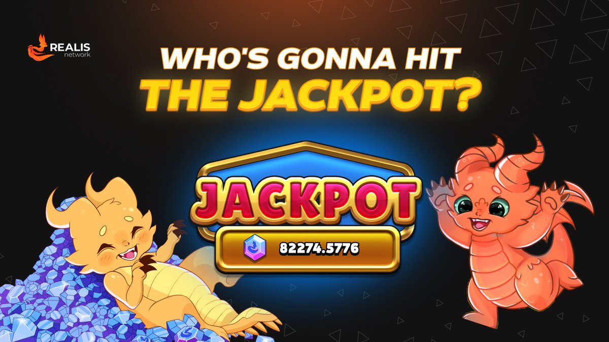 realisnetwork's tweet photo. Have you ever hit the jackpot? 🎰

In our games it is quite real 😏
You just need to open the right chest to win.

Each game has a different jackpot amount 🔥
82274 $LIS are waiting for their lucky winner in #CryptoDragons 🐲

Who's going to take them?