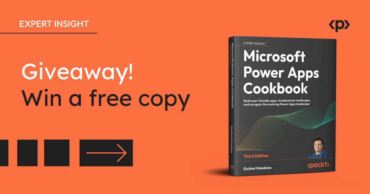 Michel Mendes (@michelcarlo) on Twitter photo 🎄 🎉 Christmas Giveaway Alert! 🎉
I’m excited to collaborate with <a href="/PacktPublishing/">Packt Publishing</a> to giveaway copies of the incredible book, "Microsoft #PowerApps Cookbook (3rd Edition)", by <a href="/Eickhel/">Eickhel Mendoza</a> ! 🎁
🔗Check out how to participate: linkedin.com/posts/michelca… #PowerPlatform 🎄 🎉 Christmas Giveaway Alert! 🎉
I’m excited to collaborate with <a href="/PacktPublishing/">Packt Publishing</a> to giveaway copies of the incredible book, "Microsoft #PowerApps Cookbook (3rd Edition)", by <a href="/Eickhel/">Eickhel Mendoza</a> ! 🎁
🔗Check out how to participate: linkedin.com/posts/michelca… #PowerPlatform