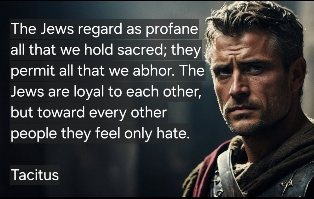Classicist9999's tweet image. #Tacitus was a #Roman #senator, #orator, and one of the greatest #historians of the Roman #Empire.  

He wrote this 2,000 years ago but nothing has changed...🤷‍♂️

Let's see what he had to say about the 'chosenites.'