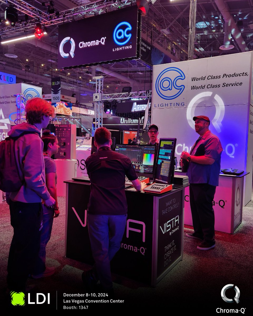 We’re live at <a href="/LDITradeshow/">LDI Tradeshow</a> 2024!
Swing by Booth 1347 to explore the cutting-edge lighting innovations you won't want to miss.

#ChromaQ #LDI2024 #ACLighting #ProfessionalLighting #LightingExcellence #LightingDesign #LightingProfessionals #VistaByChromaQ