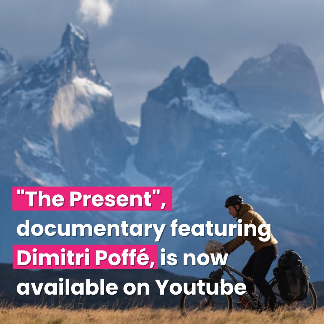 🚲 ExploreforHuntington, Dimitri Poffé's bicycle adventure through South America raising awareness for Huntington's Disease, inspired a documentary called "The Present", now available for free on Youtube

🎥 Read more and watch the documentary here ➡bit.ly/3ZKq07L