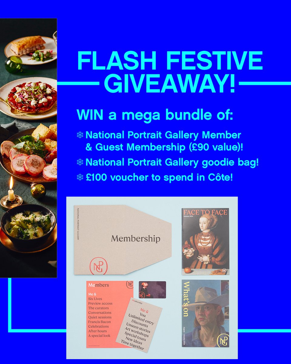 ⚡Flash Festive Giveaway!⚡

We're delighted to be partnering with <a href="/NPGLondon/">National Portrait Gallery</a> and Côte to offer up a mega bundle prize! 😃🎁💖

👉 Head over to our Instagram account for all the details!
instagram.com/theartofldn/

📸 © David Parry

–
#ArtOfLondon #InstaGiveaway