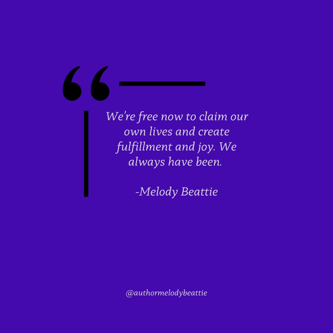 MelodyBeattie's tweet image. It’s the final week of our Codependent No More read-along! 📚 We&apos;re reading Chapters 20-21. Head to Instagram for this week’s discussion questions and share your thoughts! 💬👇

#MBBookClub #CodependentNoMore