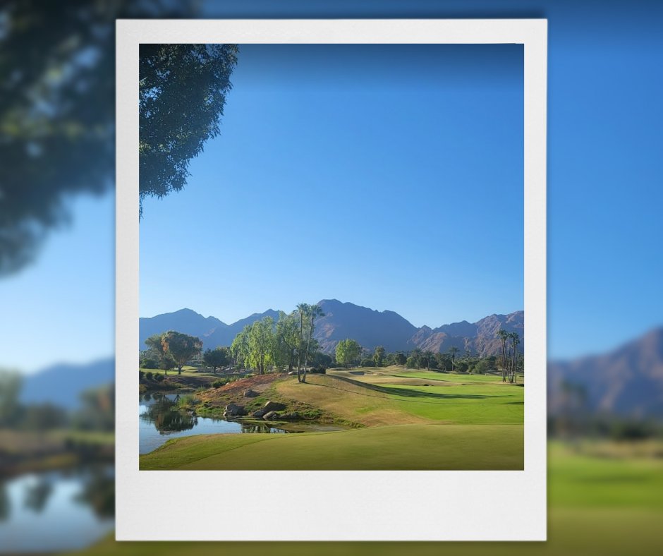 📸 Great photo, Mary! The views are unbeatable on our gorgeous courses. The Santa Rosa mountains and blue skies say it all.