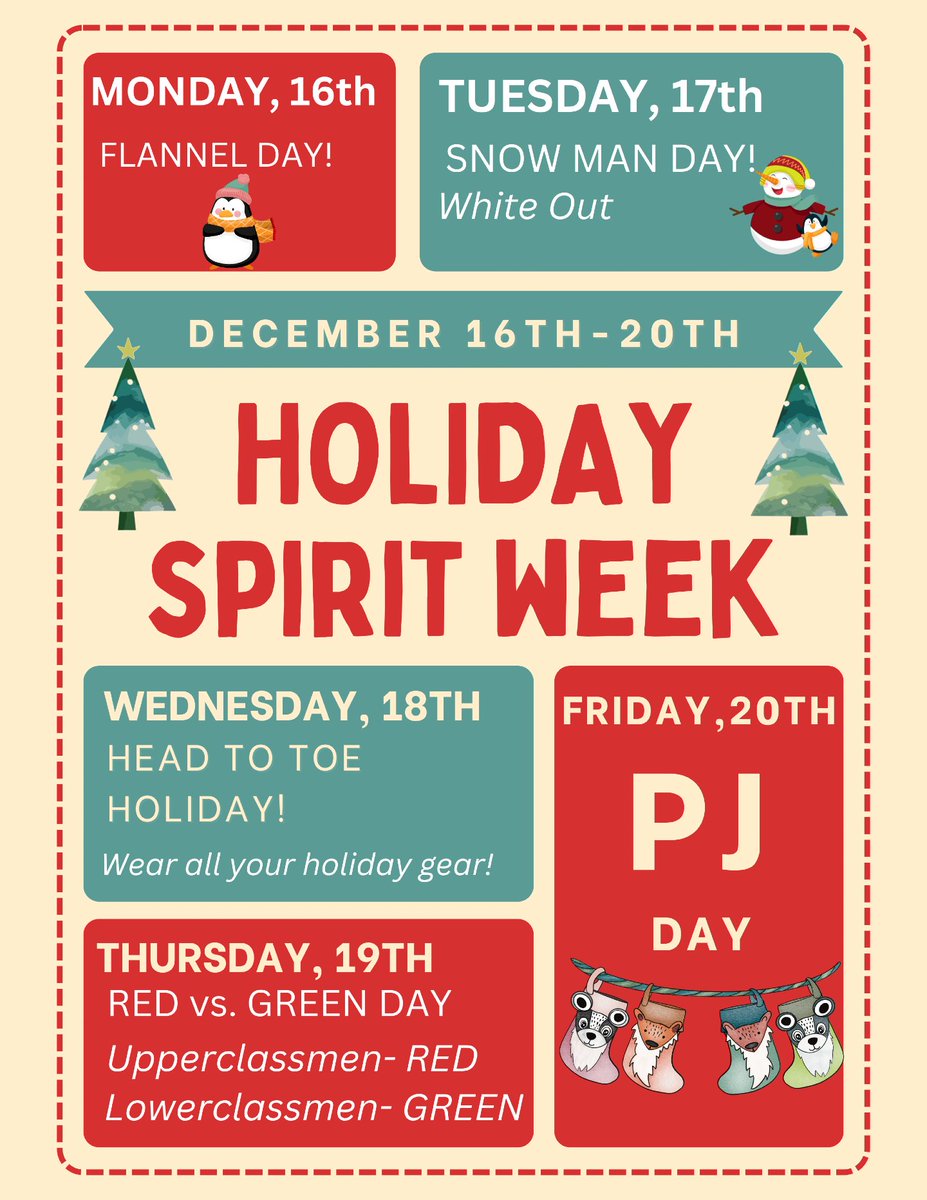 Jody Ratti: #OneSchoolNoLimits (@jcrattifcps) on Twitter photo Railroaders, next week is the last week before #WinterBreak, so let's have a #WinterSpiritWeek!
Get your holiday on and show that #RoaderPride!
<a href="/RoaderAthletics/">RoaderAthletics</a> <a href="/BHSGazette/">BHSGazette</a> <a href="/RoaderFooty/">RoaderFooty</a> <a href="/NHS_Brunswick/">BHS NHS</a> <a href="/Counsel_BHS/">BHS COUNSELING</a> <a href="/BrunswickHSSC/">Brunswick Student Council</a> <a href="/Yoho_RoaderBiz/">Mr. Yoho</a> Railroaders, next week is the last week before #WinterBreak, so let's have a #WinterSpiritWeek!
Get your holiday on and show that #RoaderPride!
<a href="/RoaderAthletics/">RoaderAthletics</a> <a href="/BHSGazette/">BHSGazette</a> <a href="/RoaderFooty/">RoaderFooty</a> <a href="/NHS_Brunswick/">BHS NHS</a> <a href="/Counsel_BHS/">BHS COUNSELING</a> <a href="/BrunswickHSSC/">Brunswick Student Council</a> <a href="/Yoho_RoaderBiz/">Mr. Yoho</a>