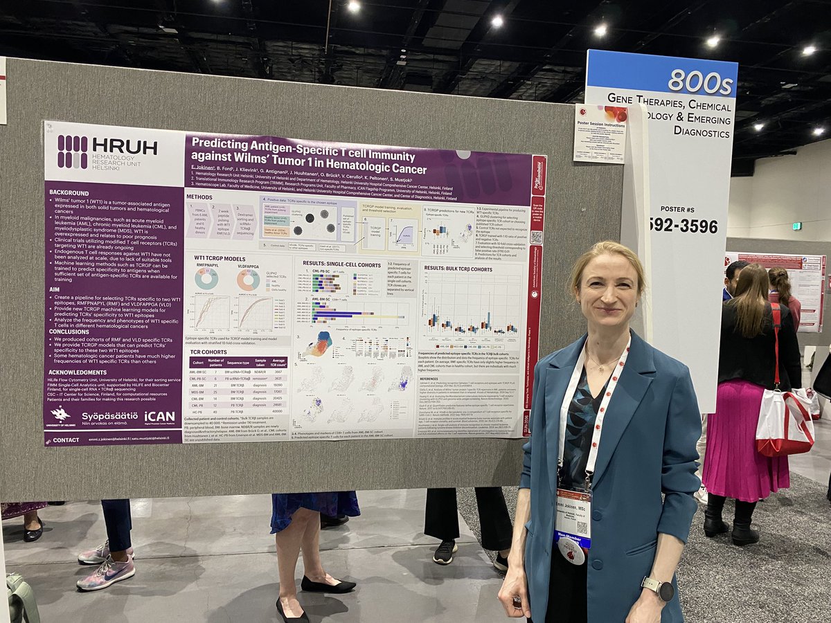 HRUH hematology (@hruh_research) on Twitter photo Great presentations at #ASH by <a href="/DuanHanna/">Hanna Duàn</a> on NK cell responses in AML, <a href="/sofia_forsten/">Sofia Forstén</a> on AML immunotherapy, Miro Nylen on Clonal hematopoiesis in lymphoma and Emmi Jokinen on WT1 TCR prediction tool. <a href="/iCAN_Finland/">iCAN - Digital Precision Cancer Medicine</a> <a href="/HelsinkiUniMed/">Medicine and Health, University of Helsinki</a> Great presentations at #ASH by <a href="/DuanHanna/">Hanna Duàn</a> on NK cell responses in AML, <a href="/sofia_forsten/">Sofia Forstén</a> on AML immunotherapy, Miro Nylen on Clonal hematopoiesis in lymphoma and Emmi Jokinen on WT1 TCR prediction tool. <a href="/iCAN_Finland/">iCAN - Digital Precision Cancer Medicine</a> <a href="/HelsinkiUniMed/">Medicine and Health, University of Helsinki</a>