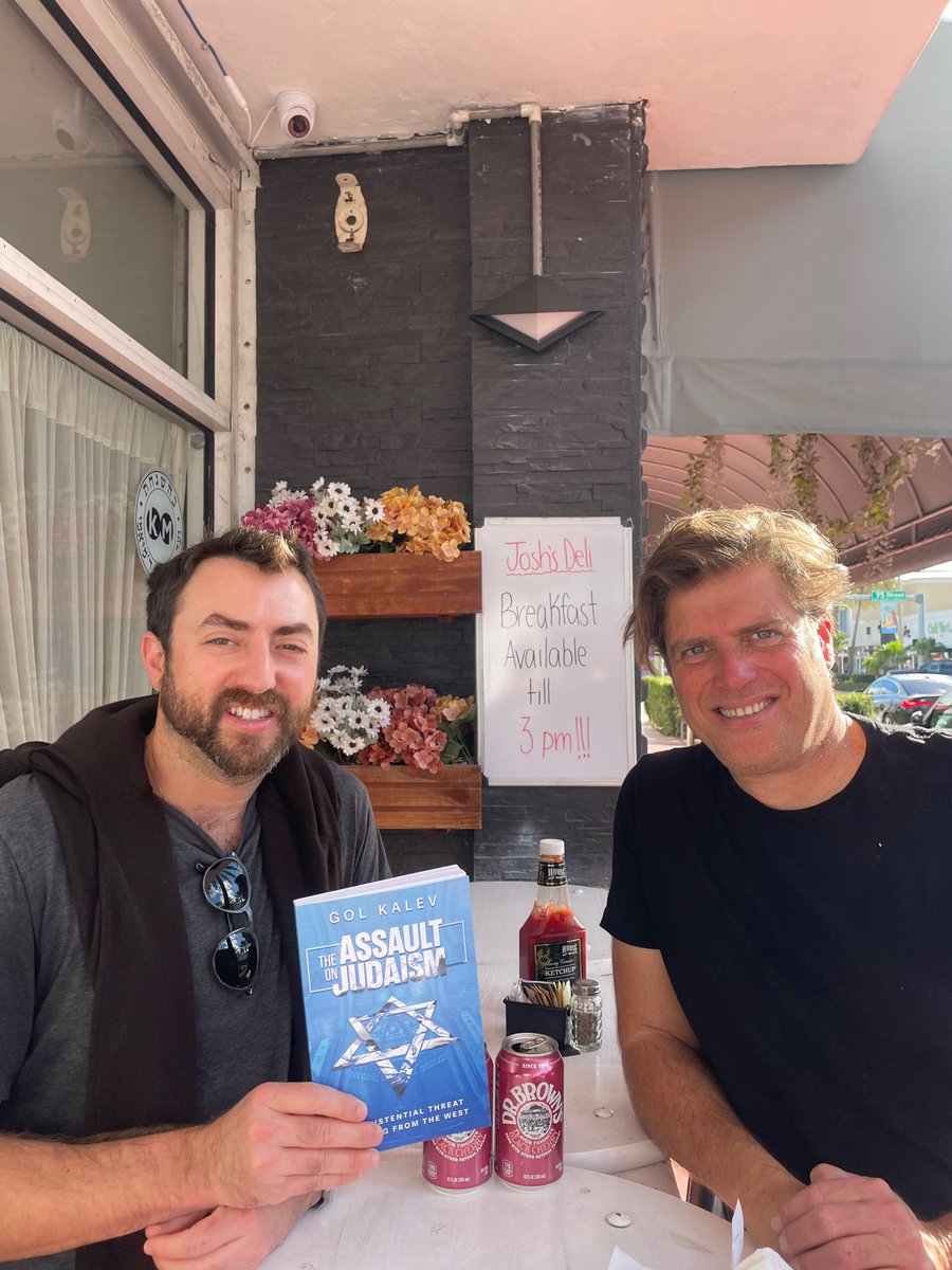 Great meeting <a href="/josh_hammer/">Josh Hammer</a> -  Senior Editor-at-Large at Newsweek, host of Josh Hammer show, and an endorser of the Assault on Judaism.

Looking forward to being on Josh's show tomorrow!