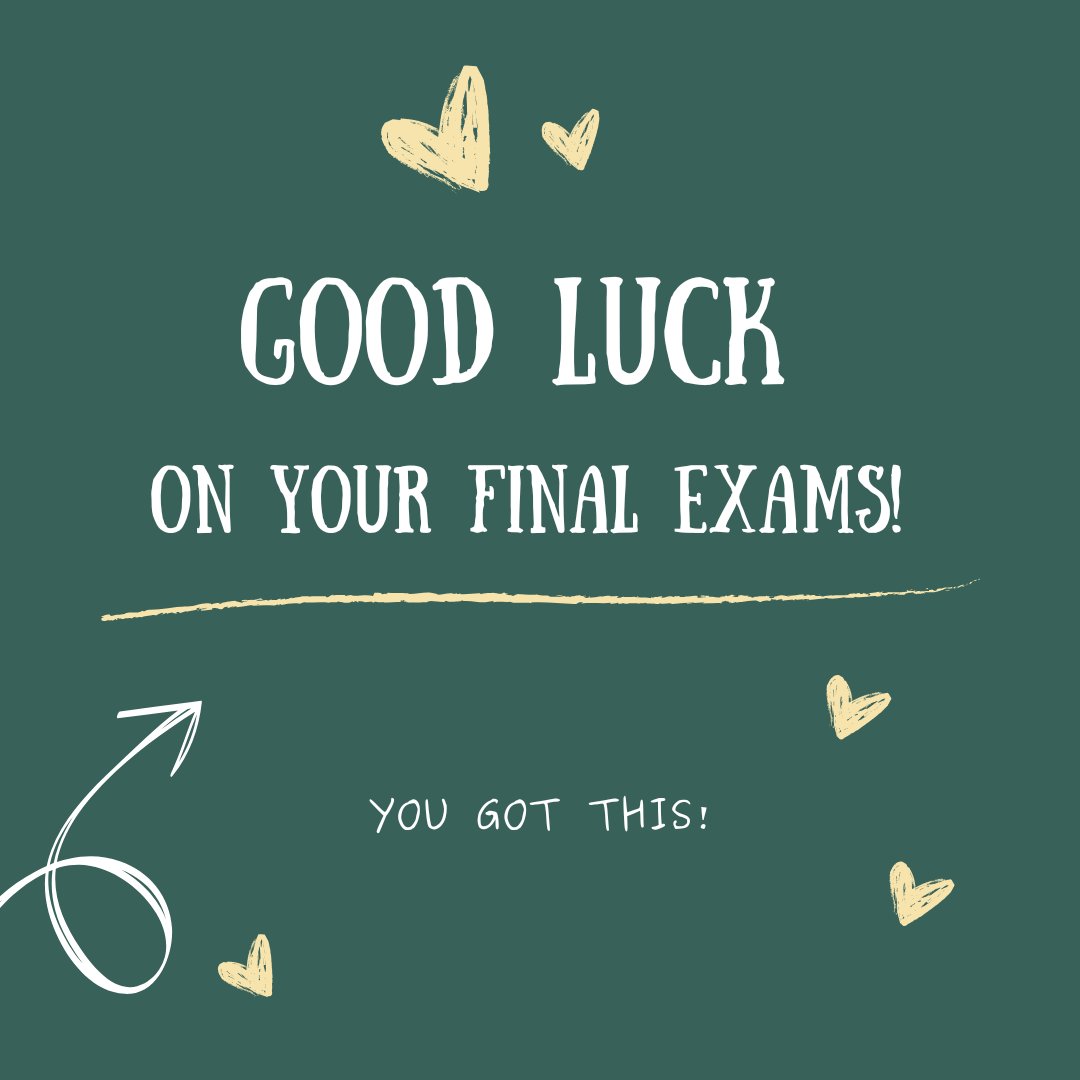 The parking department wishes everyone a good luck on their final exams! You got this! 📚 #finalsweek #exams