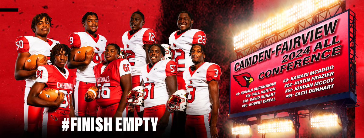 Congrats to these young men on receiving 5A-South All Conference honors for the 2024 season! #FinishEmpty #ItHappensHere