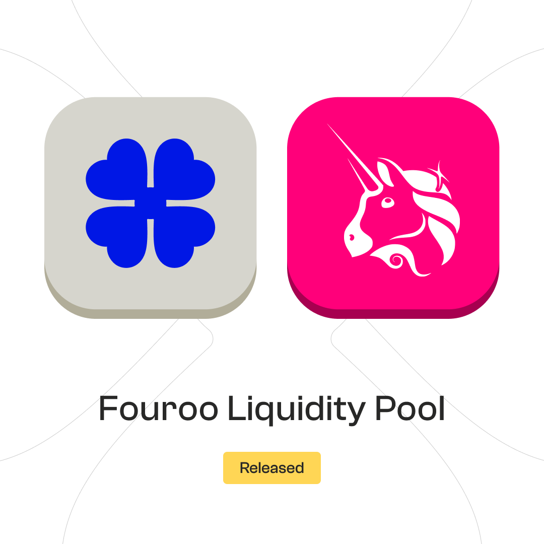 fouroo_app's tweet photo. What can you do with F+ tokens?

Become a liquidity provider! 💧
👉https://t.co/2BxrEMtV1w

With F+ tokens, you can add liquidity to DeFi pools and earn rewards. The more F+ you provide, the more you can earn!

Start earning today with Fouroo! 🚀

#Fplus #LiquidityProvider #DeFi #Fouroo #Crypto #EarnRewards