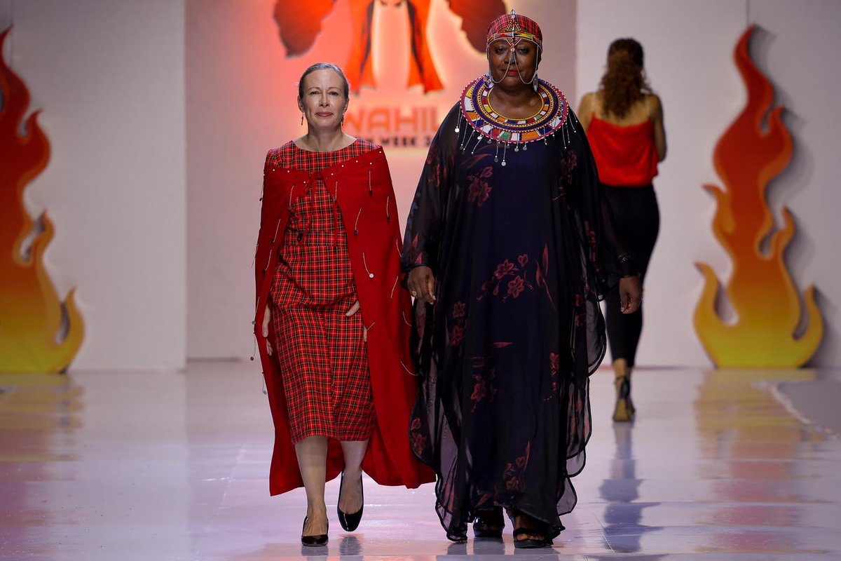 So inspiring to see talented Swahili fashion designers like Katty  Collection, who created my Maasai-inspired dress. It's vital to celebrate,  empower, and promote Tanzania's rich cultural heritage and creativity!  #SFW2024 #swahilifashionweek