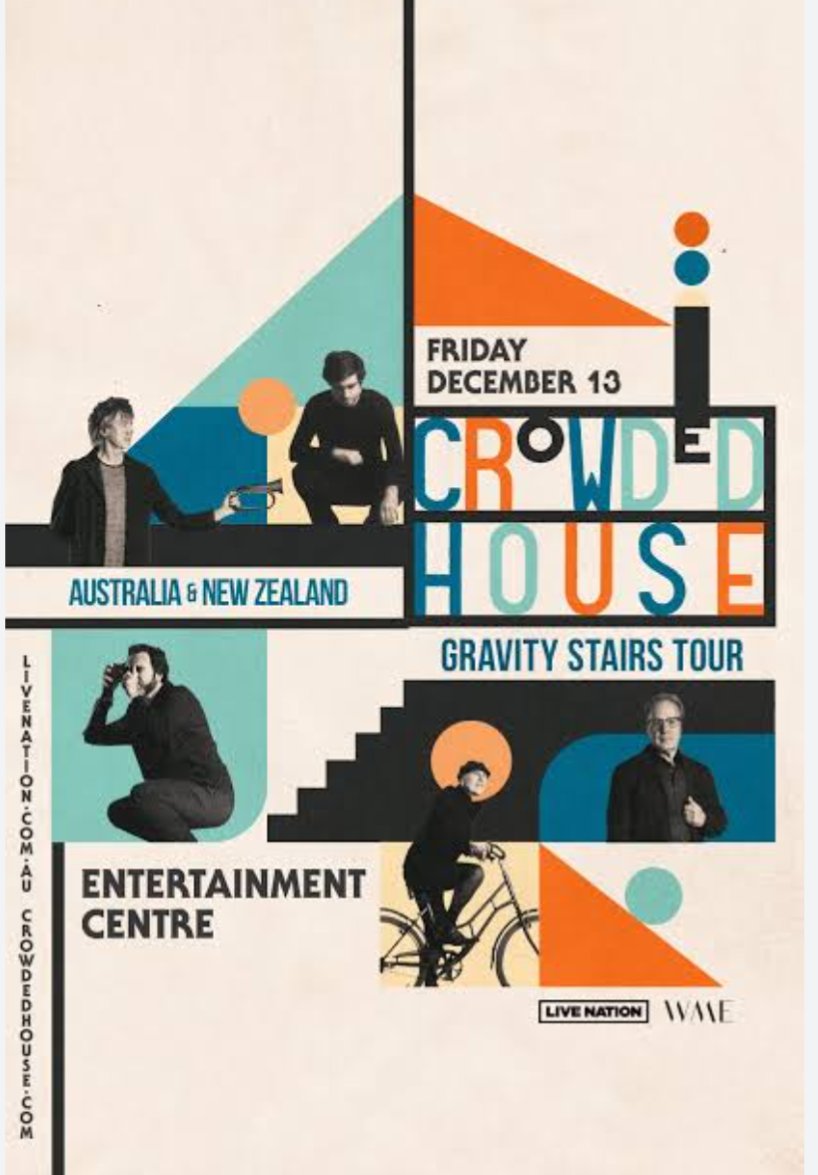 Natoishka's tweet photo. Row AA Crowded House ticket up for grabs below face value!! Friday 13th Newcastle NSW https://t.co/S8YwA3IvbJ https://t.co/viWnd2qYBg