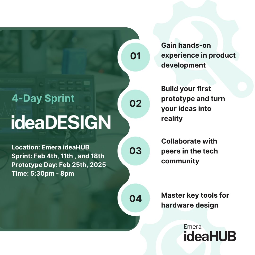 🚀 Applications are OPEN for our Winter #ideaDESIGN Sprint! 🚀

Are you ready to turn your ideas into innovative hardware solutions? Whether you're a student or a community member, this winter is your chance to dive into the world of product development!

airtable.com/appr8RUVtSS817…