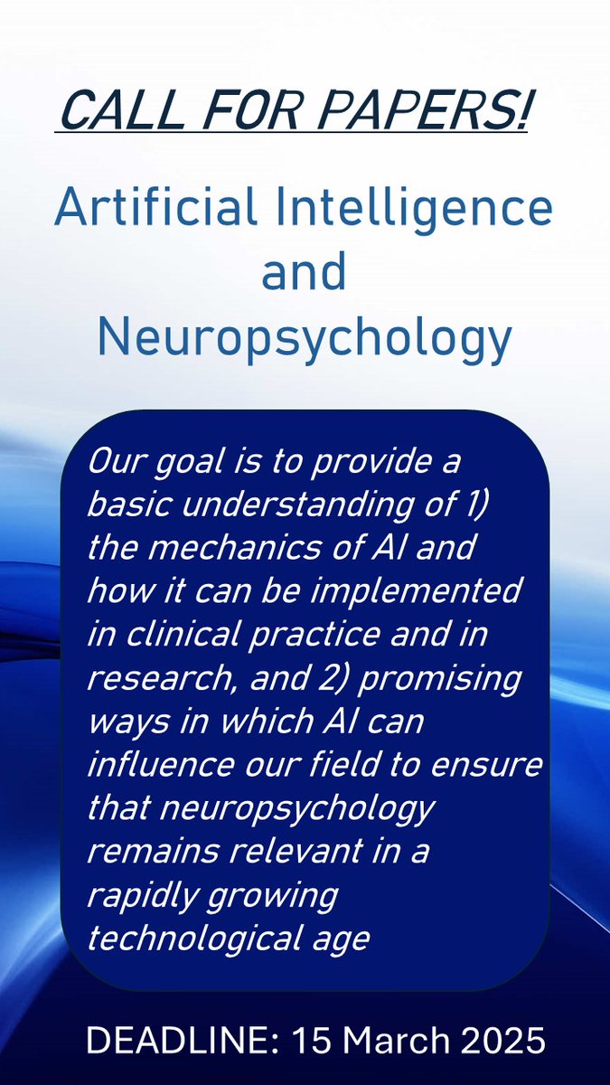 CALL FOR PAPERS‼️

This TCN special issue will highlight contributions to science and policy surrounding AI. The deadline is March 15th, 2025. 

Click the link for more information and to access the submission portal: think.taylorandfrancis.com/special_issues…