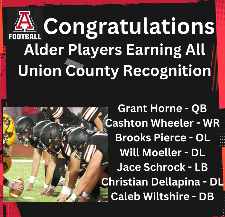 Congrats to our players earning All Union County recognition!