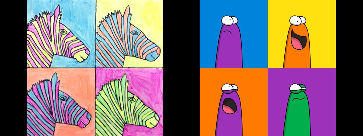 EmodusNFT's tweet photo. GM to the wild and creative souls! 💛🤘

Left: A playful pop-art rendition of zebras, straight from the imaginations of preschool artists. 🖍️🎨
Right: Emodus, channeling the vibrant energy of raw emotions into colorful expressions.

Which side of this creative spectrum sparks your inner wildness? 

Drop your thoughts, your art, or your vibes below. Let’s stripe this thread with your creativity! 🦓✨

#EmodusNFT #PopArt #ZebraArt #DigitalEmotion #Web3Art