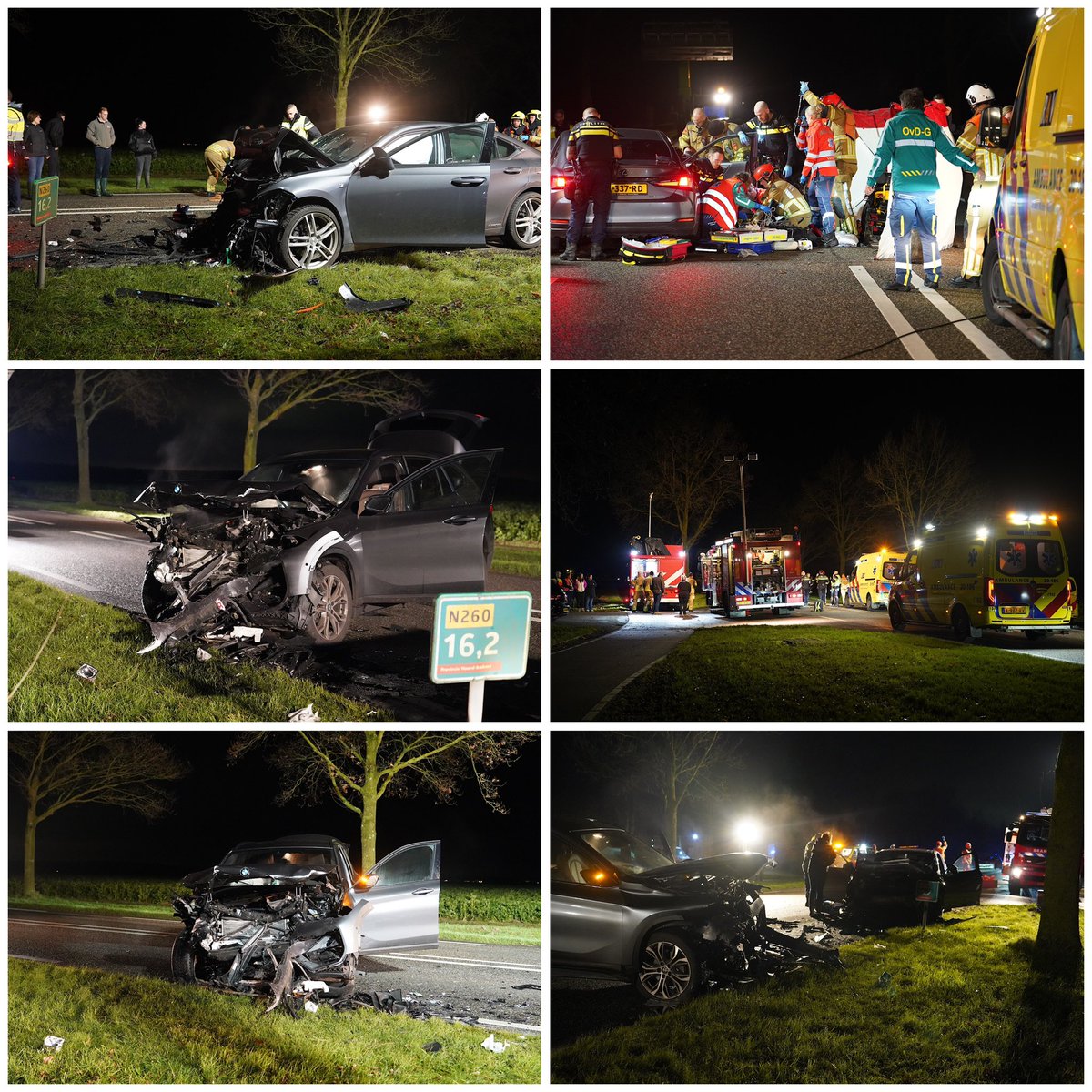 Ernstig ongeval op Gilzerweg in Alphen met drie gewonden