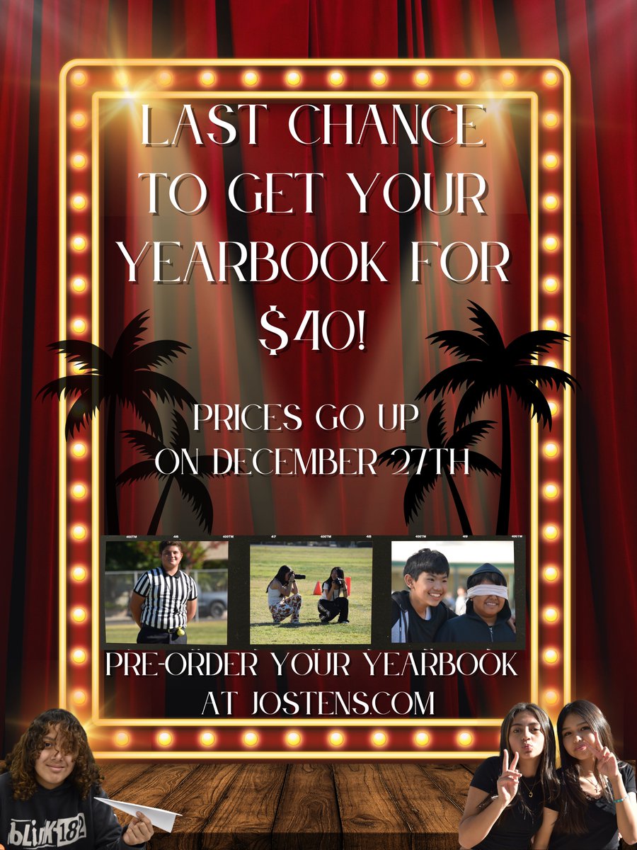 Get your yearbook today before prices go up later this month. Only $40 for a limited time at Jostens.com.