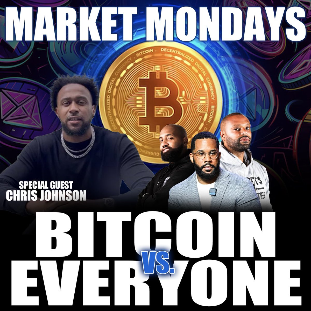 EarnYourLeisure's tweet photo. The moment you've all been waiting for is here! Tonight, we have multi-millionaire Bitcoin advocate and investor @chrissssjohnson joining us on Market Mondays. 

Don't miss it—tune in tonight at 8 PM EST on the @earnyourleisure YouTube channel! https://t.co/eFItYtdCis