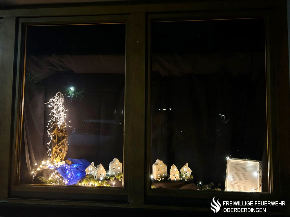 Am Montag eröffnete die Kinder- und Jugendfeuerwehr Großvillars ihr Adventsfenster. Das Fenster wurde durch die Jugendwartinnen Franziska Roth und Nadine Silber kreativ dekoriert und stellt die Schutzpatrone der Feuerwehr St. Florian dar.
Mehr: ogy.de/xyj6