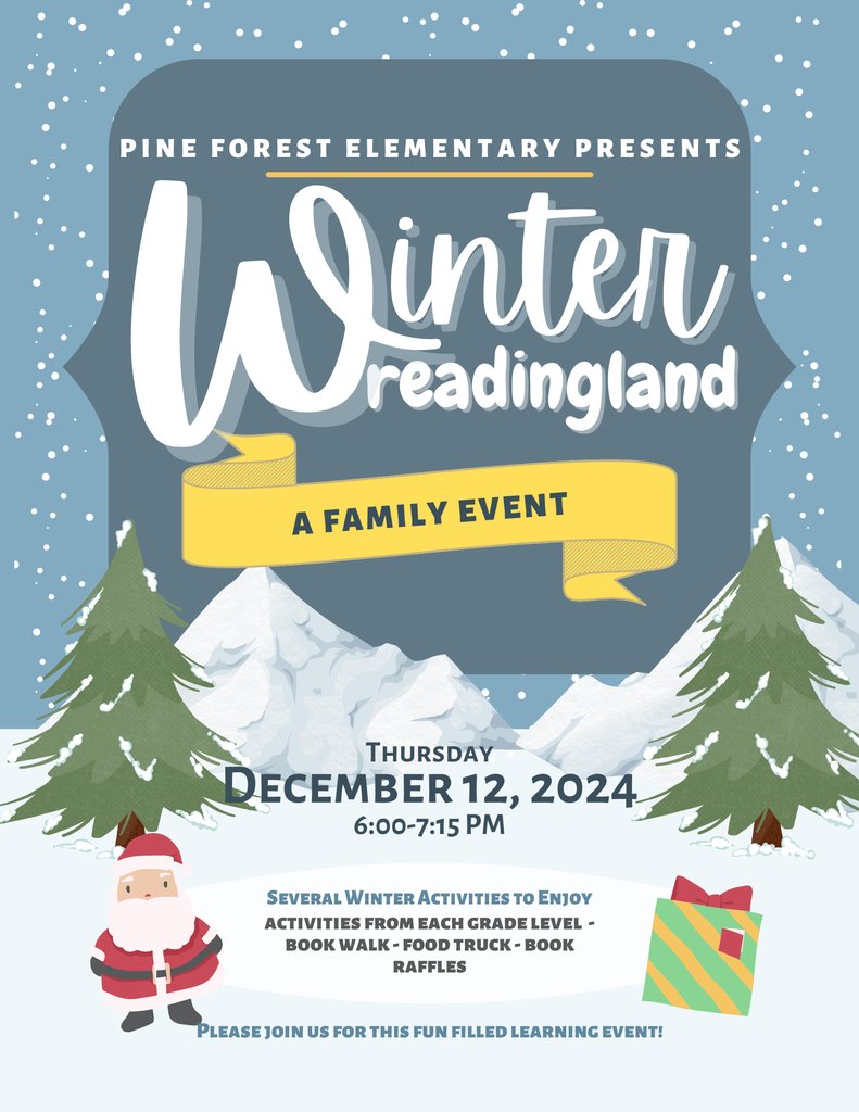 Please come join us this Thursday at 6:00pm until 7:15pm for a night of literacy fun!
