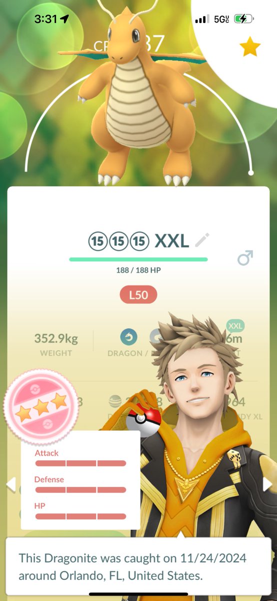 JEngels21's tweet image. Haven’t done a #MaxOutMonday in a long time, but finally got around to powering up my favorite stuff from the Wild Area event.

The XXL Dragonite was from adventure incense so it was my favorite because it was exclusively mine 😂