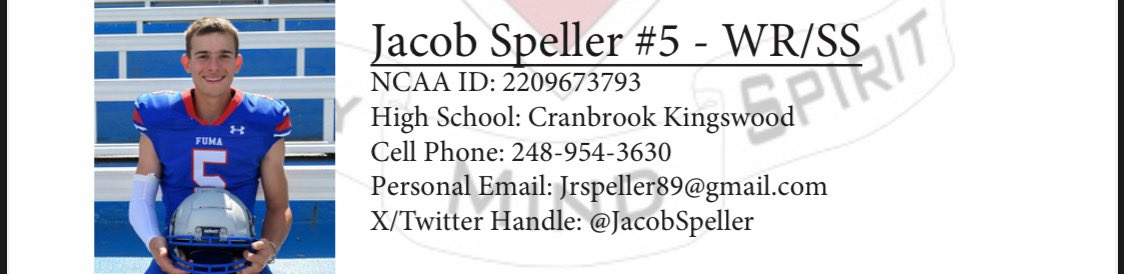 “All Cadets, past and present … FUMA men are we.”

<a href="/JacobSpeller/">Jacob Speller</a> 

hudl.com/profile/236492…

#BodyMindSpirit
#GrindNowShineLater
#GoFUMA