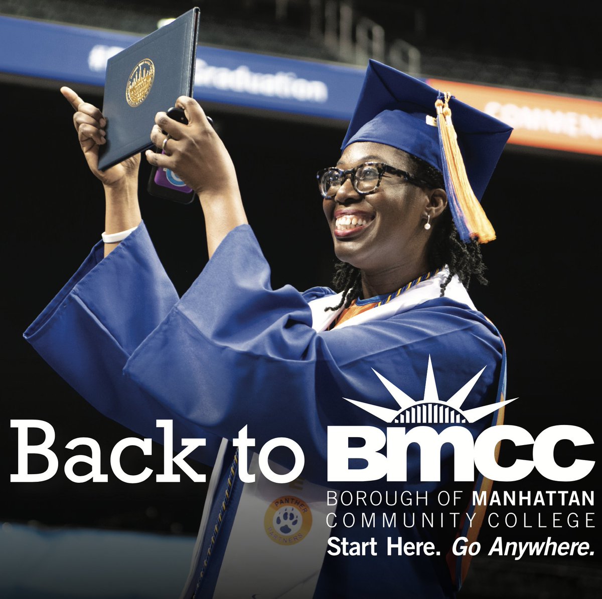 Come back to BMCC. You may qualify to have half your existing tuition balance paid (up to $2,000)! Spring 2025 classes start Jan. 25—don’t wait!  Email "I’m Ready" in the subject line and include your name and CUNYfirst ID in the body to station@bmcc.cuny.edu!