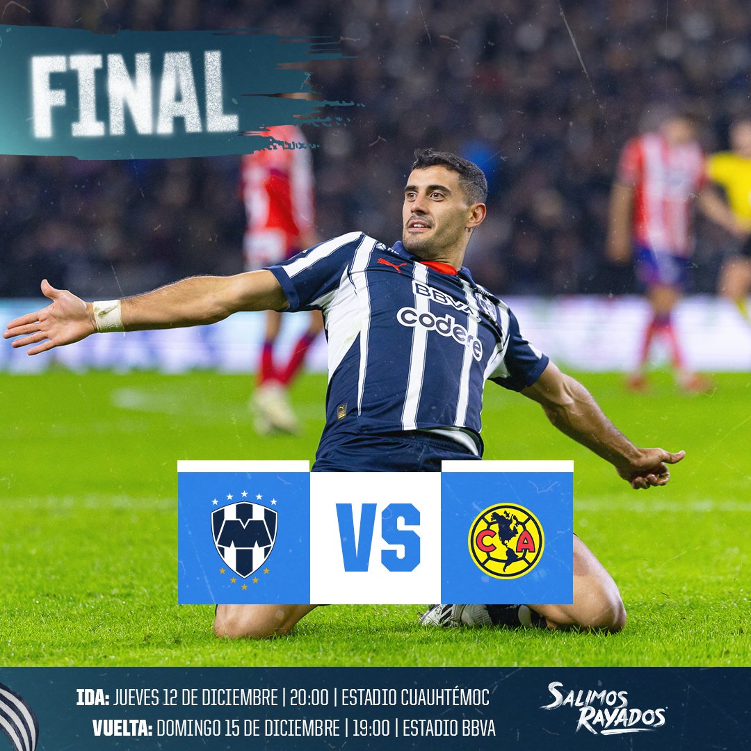 revistacodigo21's tweet photo. Horarios de gran final Monterrey vs. América.
Jueves 20:00 en emergente Estadio de Puebla.
Vuelta el domingo 19:00 en el gigante de acero BBVA, donde afición de Rayados hizo sentir su poderío en juego ante San Luis.
Que se repita: 💙🤍
📽️ #LaAdiccion
📸CFM
https://t.co/trRwTPuy3O https://t.co/ewUv1D3wnO