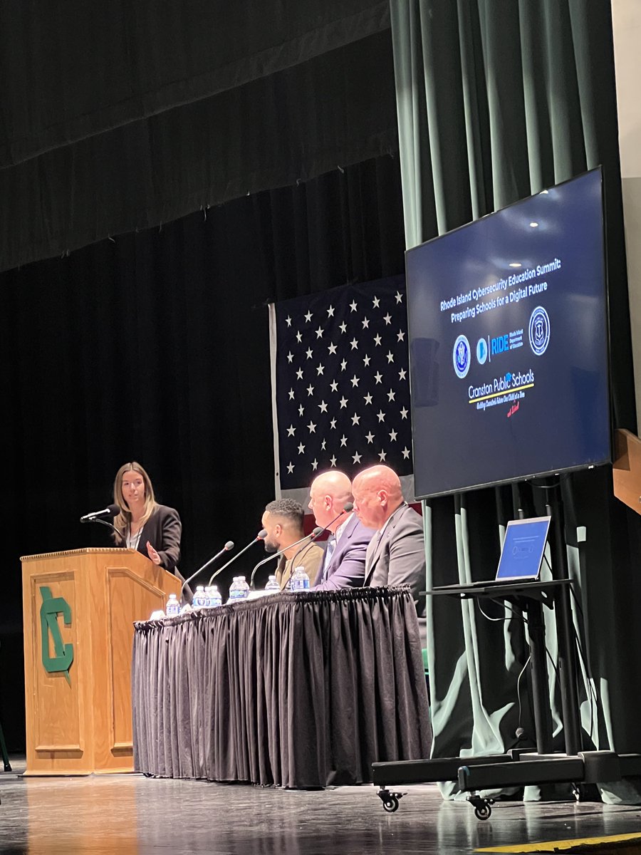 ONCD's tweet image. Today, Director Coker was in Rhode Island at the Cybersecurity Education Summit hosted by @RIDeptEd where he announced that it was the first state to sign up every public school with a free federal resource that will better protect students. Learn more whitehouse.gov/oncd/briefing-…