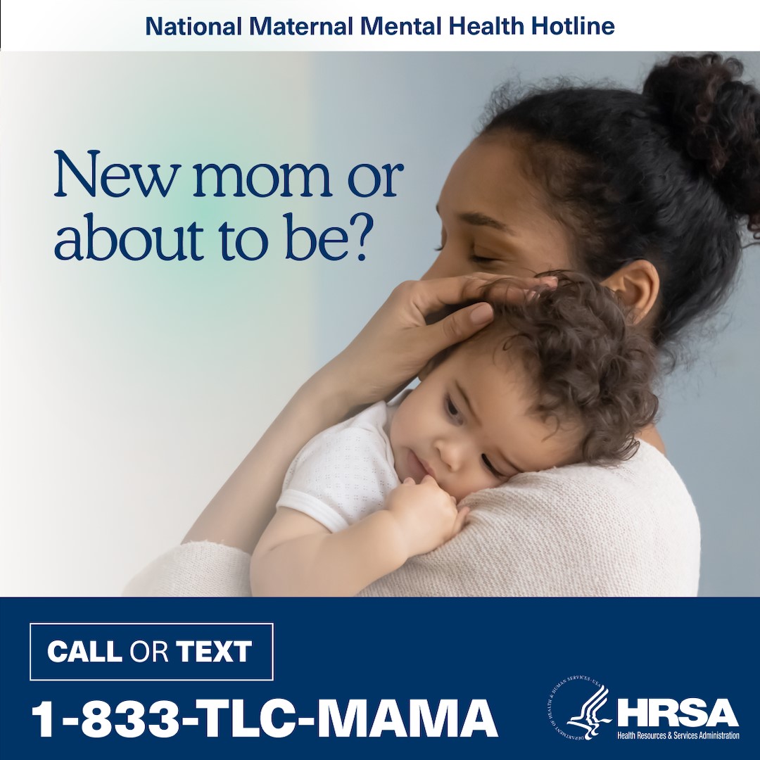 The National Maternal Mental Health Hotline is a critical resource for pregnant or postpartum women.

It offers free, confidential support 24/7 in English + Spanish.

Whether by text or call, professional counselors are here to listen &amp; support: mchb.hrsa.gov/programs-impac…