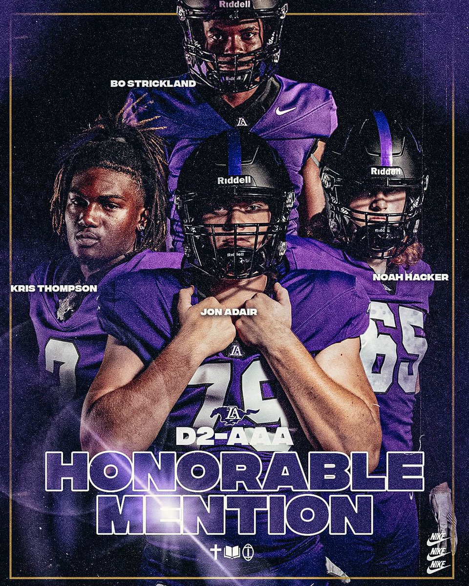 Congratulations to our All-Region Honorable Mention Mustangs! 

Jon Adair 
Kris Thompson 
Noah Hacker 
Bo Strickland 
#BibleBooksBall