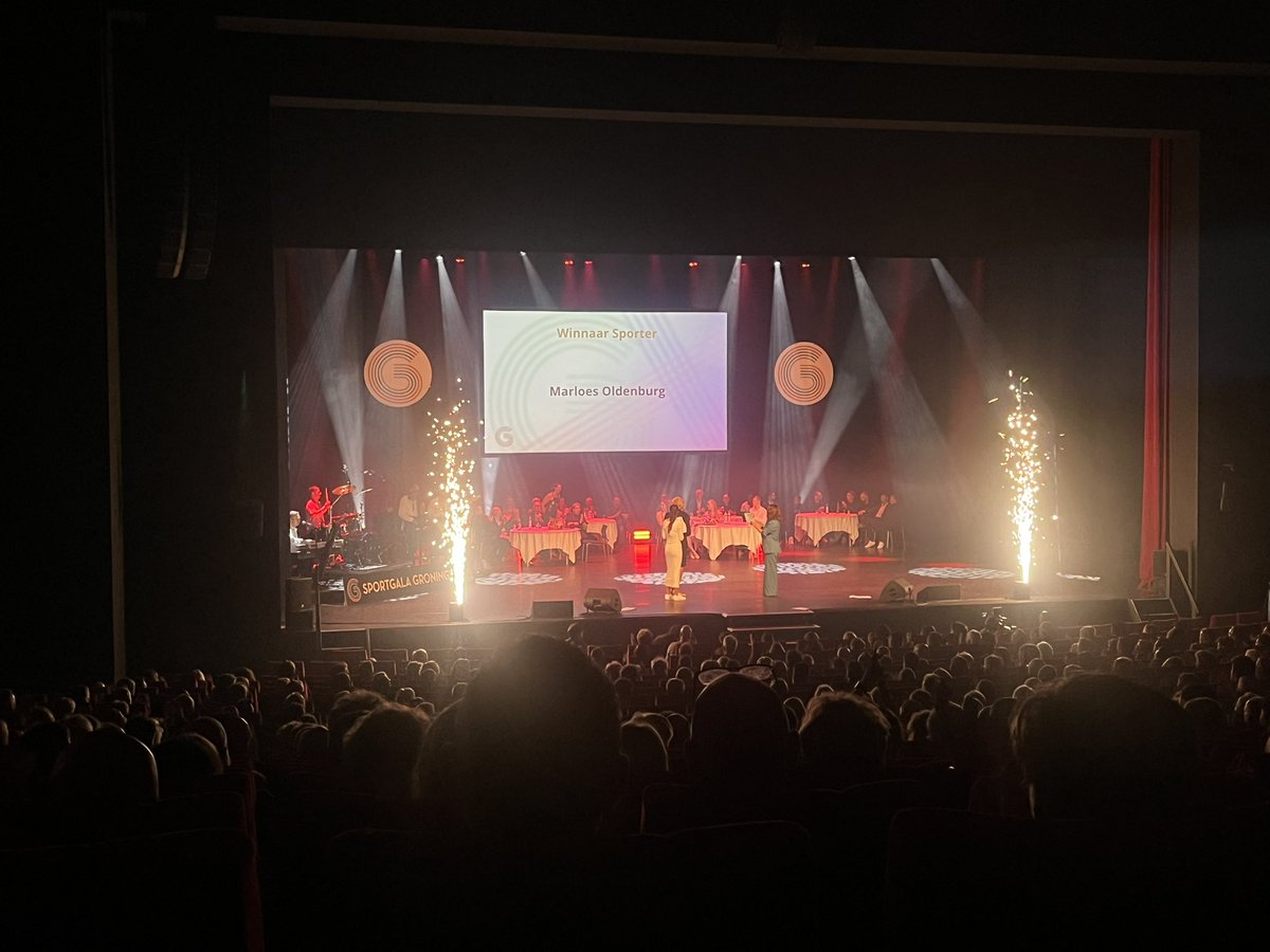 De sporter van het jaar is Marloes Oldenburg !! 

#sportgala #Groningen