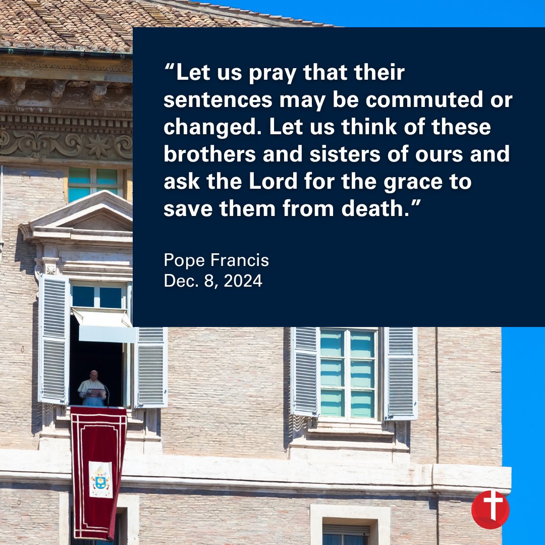 CMNEndtheDP's tweet photo. Pope Francis offered a special petition for those on the U.S. death row this Sunday. His prayer — which appealed that death sentences be commuted — comes at a time when advocates across the U.S. are urging Biden to commute the sentences of all 40 men on death row.

#commutetherow https://t.co/FeMR7FFjAj