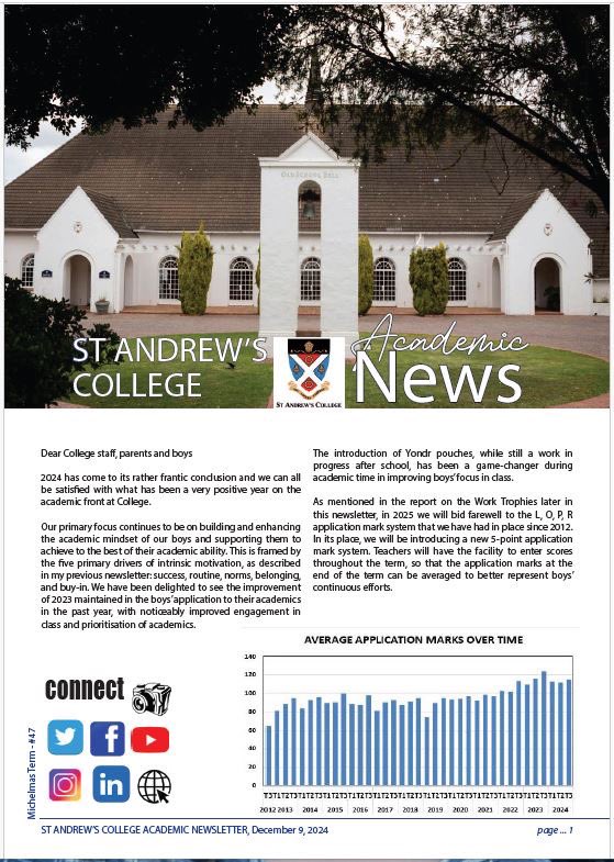 St Andrew's College tweet media