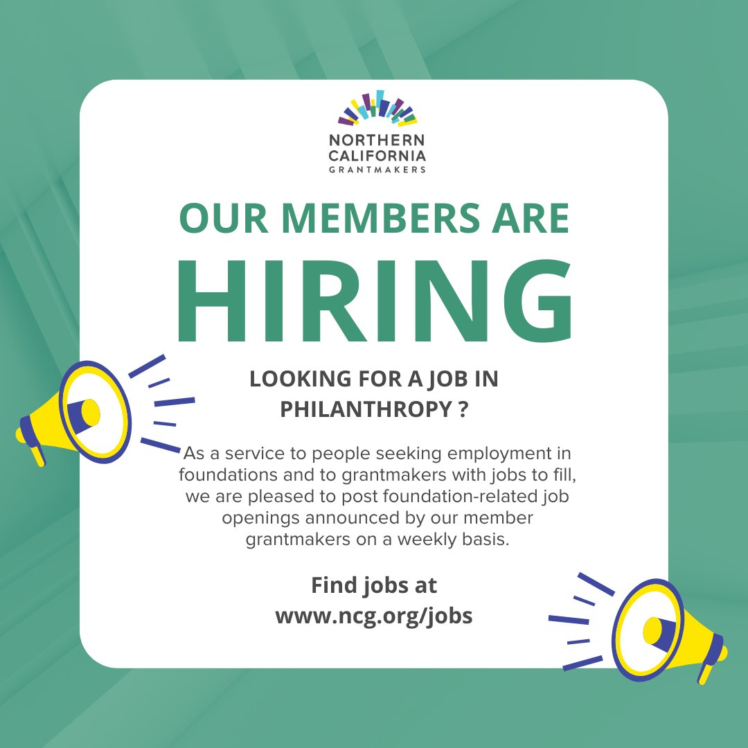 Calling all job seekers in #philanthropy! Check out our website for the latest and greatest job openings. 💼 Let's make a difference together!👇 #JobAlert #NCGjobBoard ncg.org/jobs