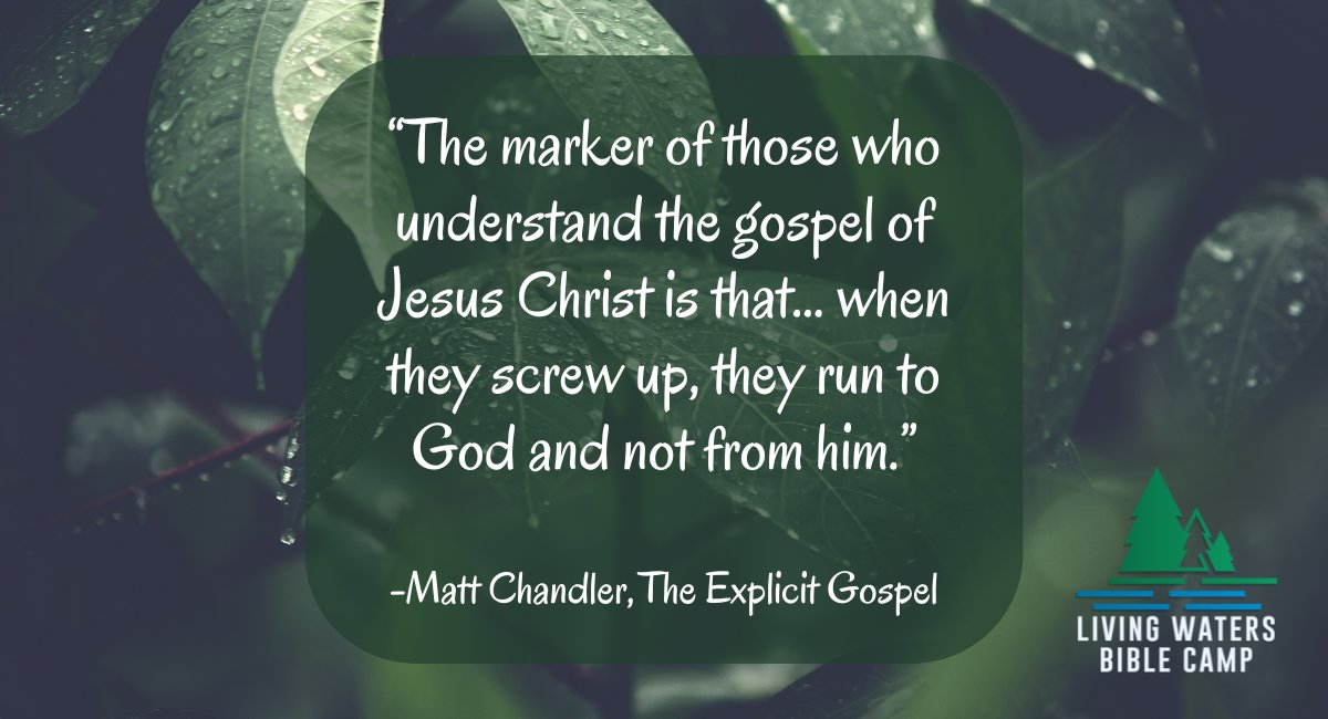 lwbc's tweet photo. What you believe about God determines how you live. Chandler continues to explain that people run to God  “because they clearly understand that their acceptance before God is not predicated upon their behavior but on the righteous life of Jesus Christ and his sacrificial death.” https://t.co/Y9kTCUm2Gb