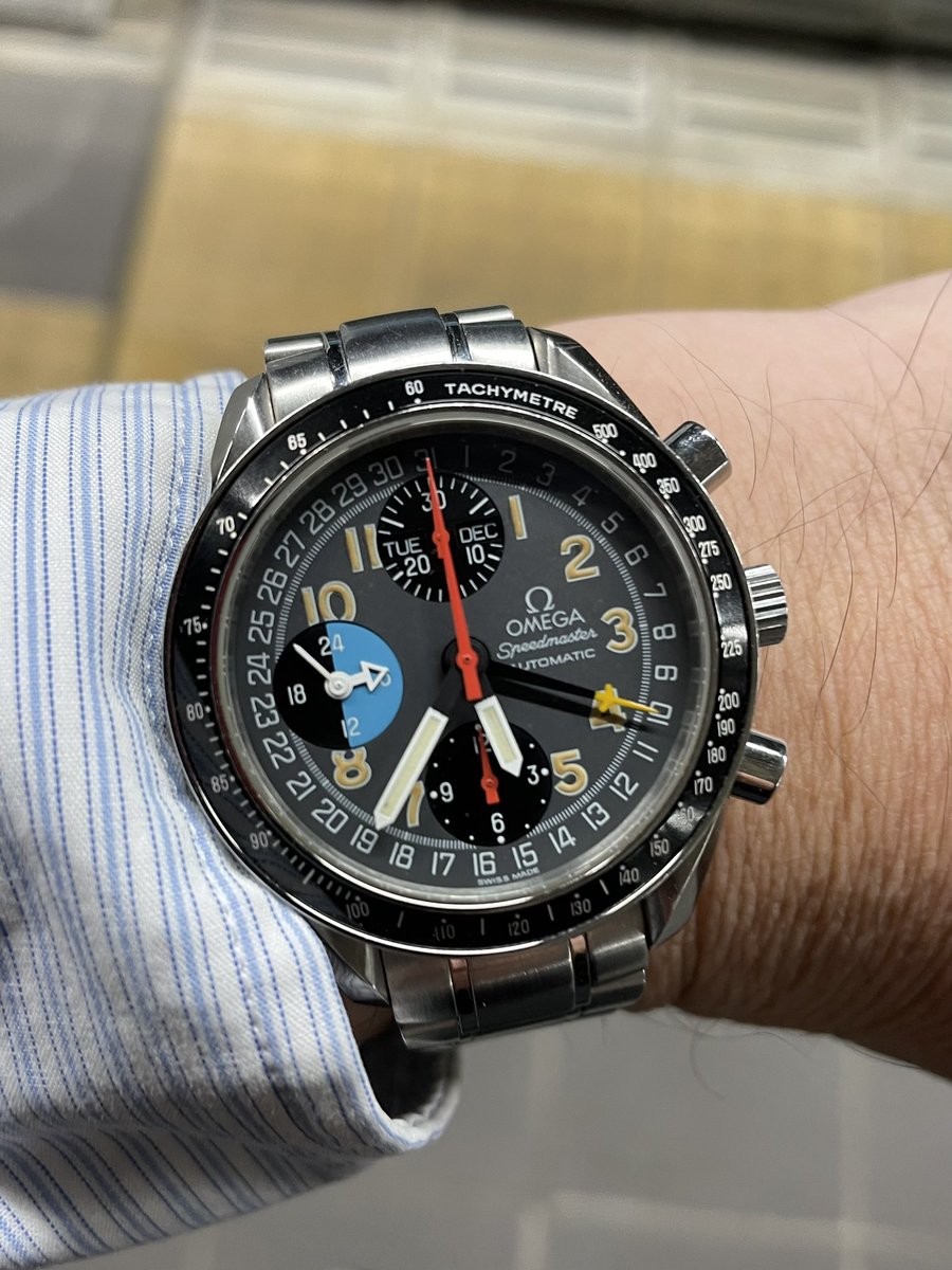 tokei_lover's tweet photo. Speedy Tuesday 火曜日 30年くらい前に購入したスピードマスターマーク40で出勤
#speedytuesday
#omega #speedy #chronograph. #omegaspeedmaster #speedmaster #omegaspeedy #omegawatch #omegamk40 #speedymk40 #mark40 #omegawatches #swisswatch https://t.co/npd19jXWG7