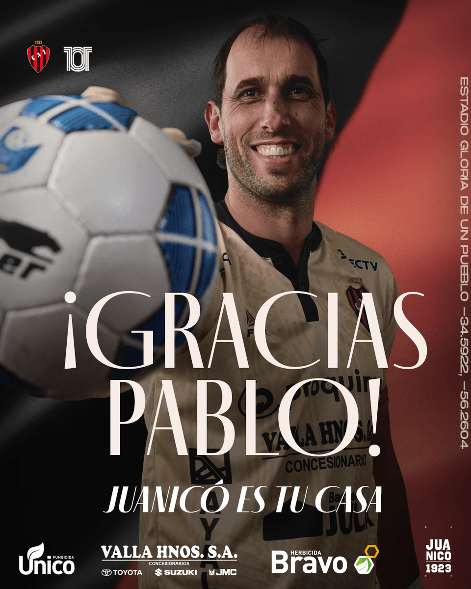 OficialCAJ's tweet photo. 😮‍💨🧤 ¡𝐆𝐑𝐀𝐂𝐈𝐀𝐒, 𝐏𝐀𝐁𝐋𝐎!

Pablo Tourn, @CHUMBERITA, colgó los guantes y el triunfo ante Liverpool fue el último partido de su carrera y con nuestra camiseta. 

Simplemente: gracias eternas Pablo por defender nuestros colores con tanta pasión y responsabilidad 🔴⚫️ https://t.co/v8wpoWflne