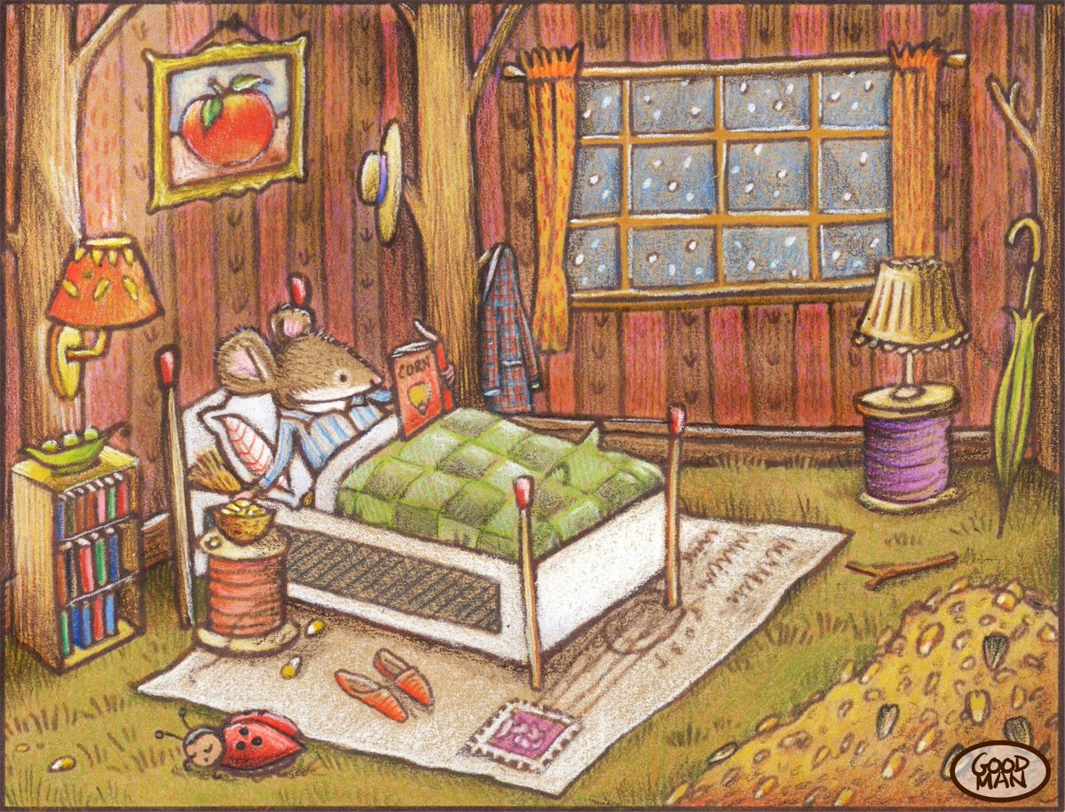 Librocubiculariste : personne qui lit au lit.

(Illustration : Marla Goodman)