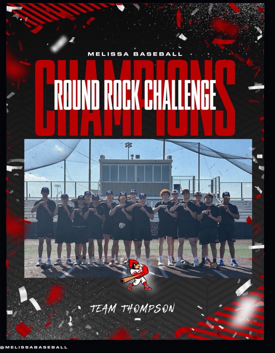 Round Rock Challenge Champions 
Team Thompson  #LTH  #DirtyBrids  #GoCards⚾️
