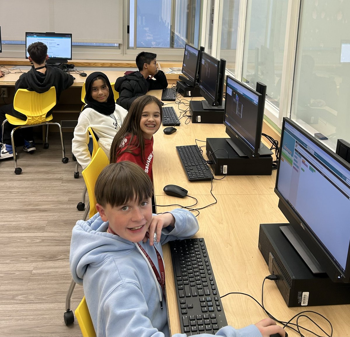 Marguerite Spriggs (@mspriggs30) on Twitter photo Celebrating computer science education week with an Hour of Code <a href="/WTClarkeMS/">Stacy Breslin🌼</a>. Special thanks to our HS AP Comp Sci students to helping out the middle schoolers!
<a href="/lizkinsella93/">W.T. Clarke Middle School</a> <a href="/WTCRams/">ClarkeHS</a> <a href="/emeadowschools/">East Meadow Schools</a> <a href="/dharls1/">Debra Harley</a> Celebrating computer science education week with an Hour of Code <a href="/WTClarkeMS/">Stacy Breslin🌼</a>. Special thanks to our HS AP Comp Sci students to helping out the middle schoolers!
<a href="/lizkinsella93/">W.T. Clarke Middle School</a> <a href="/WTCRams/">ClarkeHS</a> <a href="/emeadowschools/">East Meadow Schools</a> <a href="/dharls1/">Debra Harley</a>