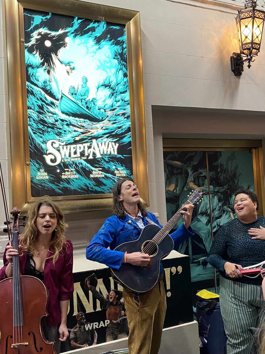 TheMusicNeverStopped (@musicdoesntstop) on Twitter photo I got to see Swept Away on Broadway yesterday before it closes on 12/15 ⚓️
I was lucky enough to see Little Brother and his trio ‘Bandits on Run’ give an impromptu show outside afterward!
#sweptawaymusical
<a href="/SweptAwayFans/">Swept Away: A New Musical Tale</a>
<a href="/banditsontherun/">Bandits on the Run</a> I got to see Swept Away on Broadway yesterday before it closes on 12/15 ⚓️
I was lucky enough to see Little Brother and his trio ‘Bandits on Run’ give an impromptu show outside afterward!
#sweptawaymusical
<a href="/SweptAwayFans/">Swept Away: A New Musical Tale</a>
<a href="/banditsontherun/">Bandits on the Run</a>