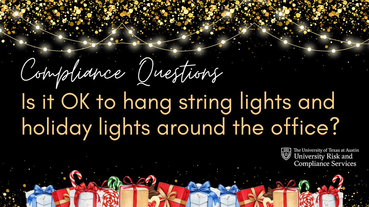UTAustinCCO's tweet image. Deck the halls can come with some increased fire risks. Check out our colleagues' fire safety site for tips! fireprevention.utexas.edu/fire-safety/de…