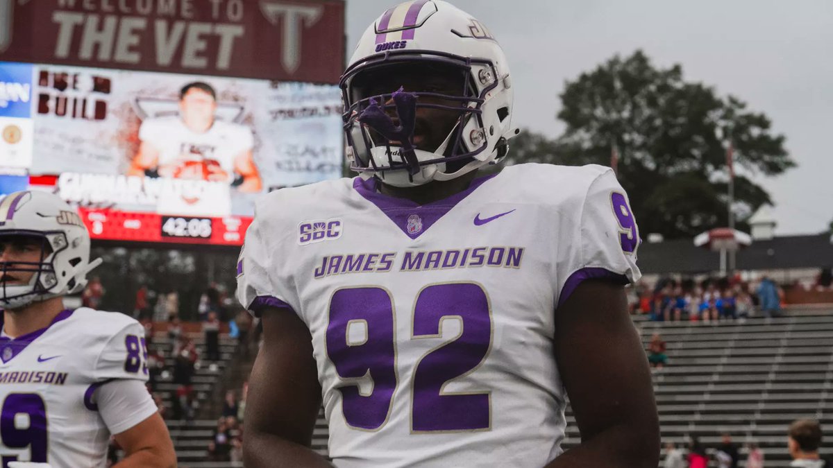 CFB Nation 🏈 (@thecfbnation) on Twitter photo James Madison DL Darold DeNgohe Has Announced He Will Enter The Transfer Portal
DeNgohe Has 28T, 11 Solo, 6 TFL, & Sack For The Dukes Over The Past 2 Seasons
#JMU #GoDukes #CollegeFootball #GoCFB <a href="/D1Darold/">Darold Dengohe🇨🇲</a> James Madison DL Darold DeNgohe Has Announced He Will Enter The Transfer Portal
DeNgohe Has 28T, 11 Solo, 6 TFL, & Sack For The Dukes Over The Past 2 Seasons
#JMU #GoDukes #CollegeFootball #GoCFB <a href="/D1Darold/">Darold Dengohe🇨🇲</a>