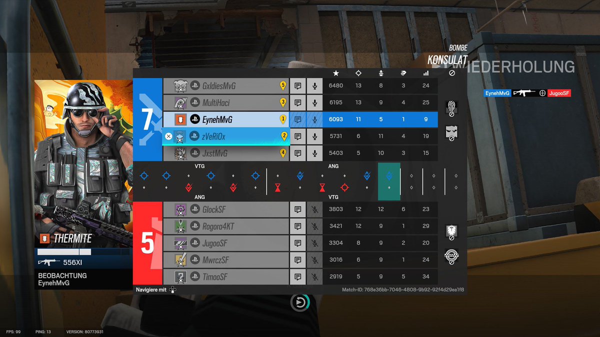 Grand Finals Baby!
Wir gewinnen das UB Bracket Finale des <a href="/ESA_Cup/">The ESA Cup | Season X</a> gegen <a href="/SilentFamilySF/">Silent Family</a> , und stehen nun Im Grand Final und warten dort auf unseren Gegner.

2:0

Line-up 

<a href="/IEyneh/">Eyneh</a> 
<a href="/zVeRiOx/">zVeRiOx 🌧</a> 
<a href="/cJxstt/">𝒥𝓍𝓈𝓉 ッ</a> 
<a href="/HacibumayeVTM/">Haci</a> 
<a href="/Gxldiesss/">💉</a> 

GG !            #MvGonTop