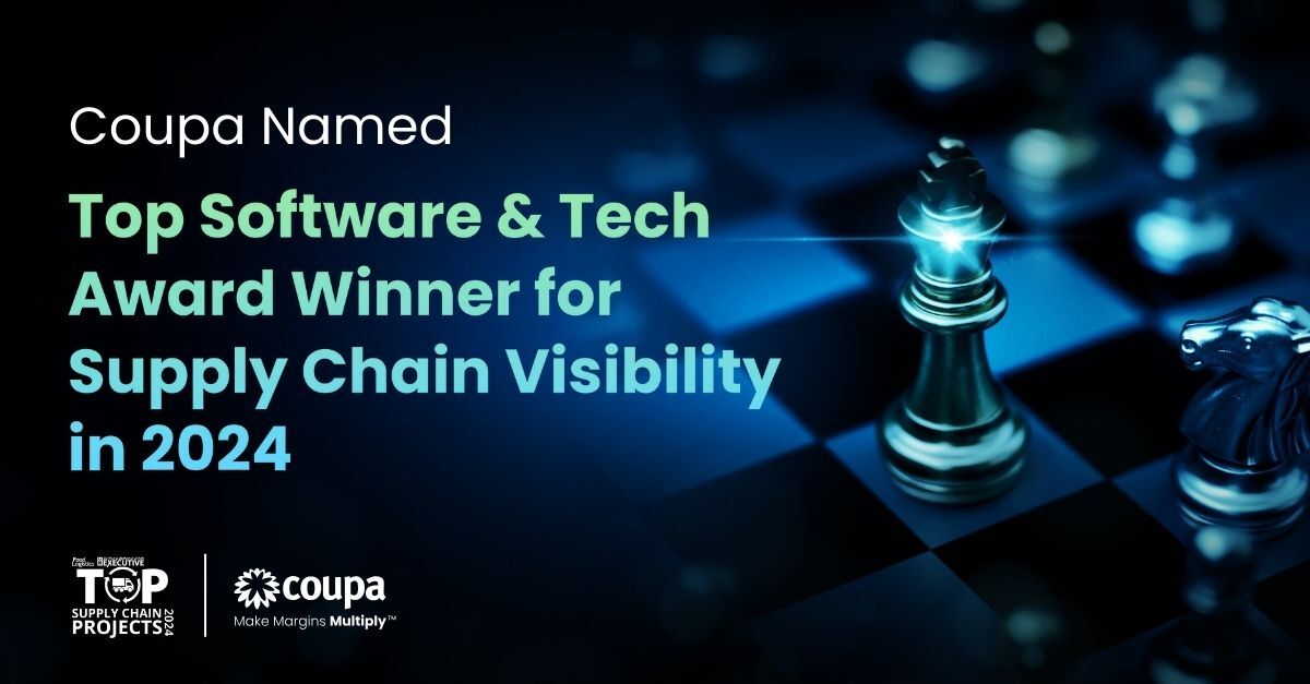 Coupa Software (@coupa) on Twitter photo Not to brag, but we’re excited to announce that Coupa has been awarded the 2024 Top Software & Tech Award Winner for Supply Chain Visibility.
Thanks to <a href="/FoodLogistics/">Food Logistics</a> and Supply and Demand Chain Executive for recognizing our margin multiplier effect! 🚀
bit.ly/3ZujJvl Not to brag, but we’re excited to announce that Coupa has been awarded the 2024 Top Software & Tech Award Winner for Supply Chain Visibility.
Thanks to <a href="/FoodLogistics/">Food Logistics</a> and Supply and Demand Chain Executive for recognizing our margin multiplier effect! 🚀
bit.ly/3ZujJvl