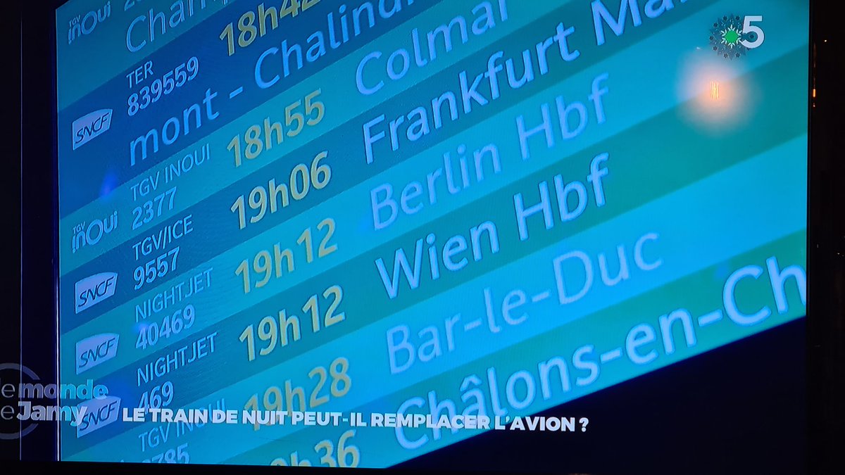 SamuelCollin2's tweet photo. Super #LeMondeDeJamy ce soir. 
@gourmaud_jamy  bravo 😊😊 !
Trains de nuit, vélo, écarts de prix avion/train.
Petit clin d'œil avec une voiture électrique signée @renault_fr fabriquée à Douai.
Stratégie transport en ville avec l exemple de Gant en Belgique ou Annecy.
Tout y est! https://t.co/6QlzLgcwdR