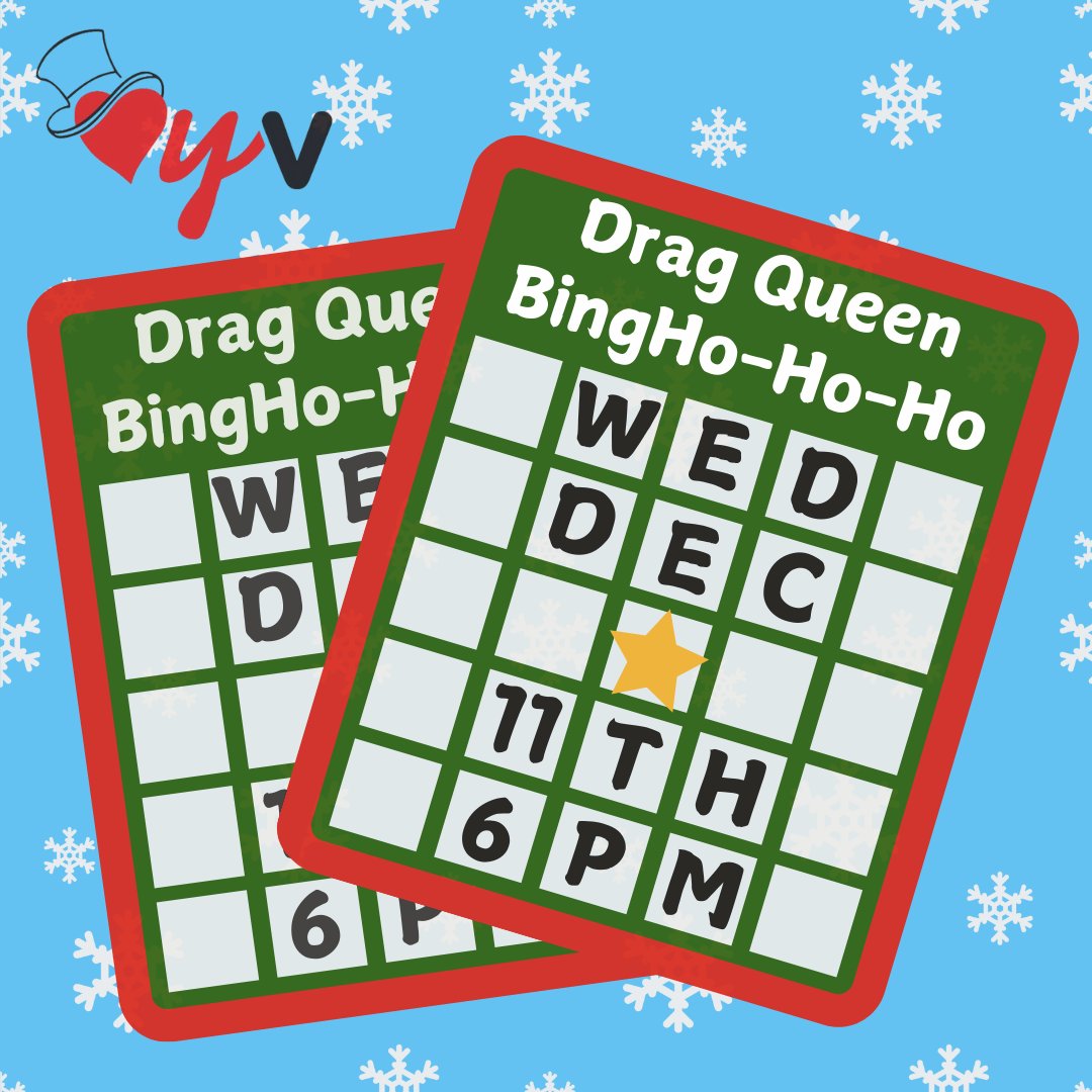 Don't forget to get your Drag Queen BingHo-Ho-Ho tickets at varietysocal.org/project/young-…!!! We'll see you at Hamburger Mary's in WeHo this Wednesday ❤️❄️